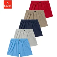 H.I.S. H.I.S Weiter Boxer in rot, blau, marine, khaki,