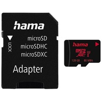 Hama microSDXC 128GB Class 3 UHS-I + SD-Adpater