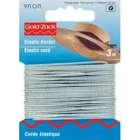 Prym 971071 Elastic-Kordel, 1,5 mm, 3 m, silberfarbig, Silber