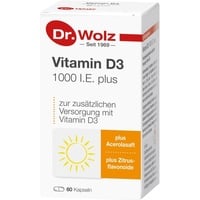Dr. Wolz Vitamin D3 1000 I.E. plus Kapseln 60
