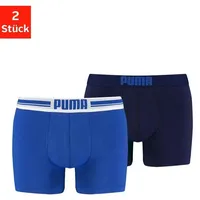 Puma Placed Logo Boxershorts blue S 2er Pack