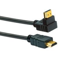 Schwaiger HDMI Anschlusskabel Stecker, 90°/HDMI Stecker) 1,3 m