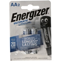 Energizer L91 Lithium Batterie AA 1,5 Volt, 3000mAh 2er