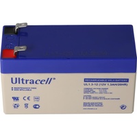 Ultracell UL1.3-12 Ultracell Blei Akku 12 Volt, 1,3Ah mit