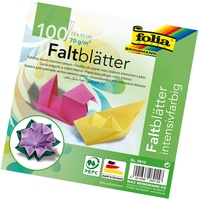 Folia Faltblätter 100 St. 15 x 15 cm mehrfarbig