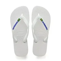 HAVAIANAS Brasil Logo Weiß, 37/38 EU