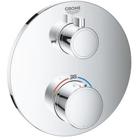 Grohe Grohtherm Thermostat-Wannenbatterie mit integrierter 2-Wege-Umstellung chrom