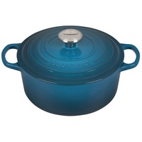 Le Creuset Signature Bräter 24 cm rund deep teal