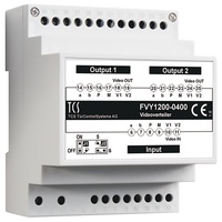 TCS Videoverteiler 2fach VT02-SG FVY1200-0400