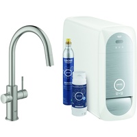 Grohe Blue Home C-Auslauf Starter Kit supersteel 31541DC0