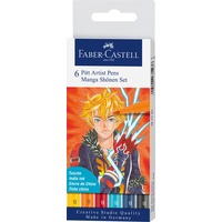 Faber-Castell Pitt Artist Pen Manga Shonen sortiert, 6-teilig 167157