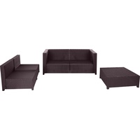 MCW Polyrattan Lounge-Set Tapa braun