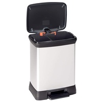 Curver Deco Bin Duo 30l silber