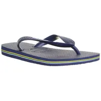 HAVAIANAS Brasil Logo Zehentrenner, Navy Blue, 41/42