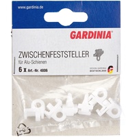 GARDINIA Feststeller für Aluminium-Vorhangschienen, 13 mm, Zwischenfeststeller für Gardinenschienen,