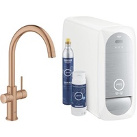 Grohe Blue Home C-Auslauf Starter Kit brushed warm sunset