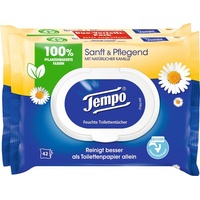 Tempo Feuchtes Toilettenpapier Sanft & Pflegend Duo-Pack 1-lagig, 2x