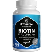 Vitamaze Biotin 10 mg hochdosiert Tabletten 180 St.