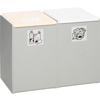 VAR Kunststoffcontainer 2-fach, ohne Deckel