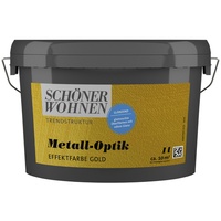 Schöner Wohnen FARBE Effektfarbe Trendstruktur Metall-Optik, goldfarben, 1 l