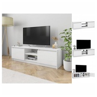 VidaXL TV-Schrank Hochglanz-Weiß 120×30×35,5 cm Holzwerkstoff