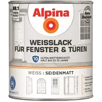 Alpina Weißlack für Fenster und Türen 750 ml weiß