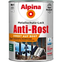 Alpina Anti-Rost Metallschutz-Lack 2,5 l glänzend dunkelgrün