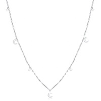 Elli Halskette Damen Sterne Halbmond Astro Trend 925 Silber