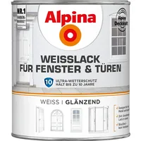 Alpina Weißlack für Fenster und Türen 750 ml weiß