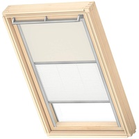 VELUX Verdunkelungsrollo Duo DFD MK06 1085S Beige/Weiß, Schiene: alu