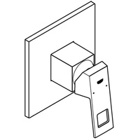 Grohe Eurocube Einhand-Brausebatterie für Rapido SmartBox supersteel