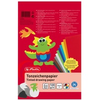 Herlitz Tonzeichenpapierblock, Recyclingkarton, 120 g/m2, 23 x 33 cm,