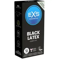 EXS Condoms EXS Black Latex* Comfy Fit