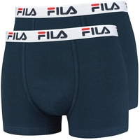 Fila Herren 2er Pack - Baumwolle, einfarbig marineblau S