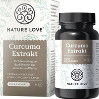 Nature Love Curcuma Extrakt Kapseln 4500 mg 180 St.