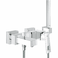 Grohe Eurocube Einhandwannenmischer DN 15 inkl. Brause (23141000)