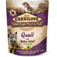 CARNILOVE Pouch Pate Quail with Yellow Carrot 300g