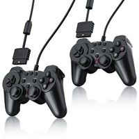 CSL 2x PlayStation-Controller, PS2 Gamepad mit Dual Vibration (Rumble