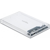 DeLock 42621 2.5" SATA HDD / SSD-Gehäuse Transparent