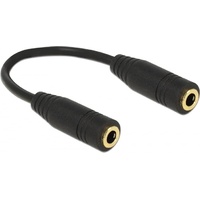 DeLock 65896 Audio-Kabel 0,13 m 3.5mm Schwarz