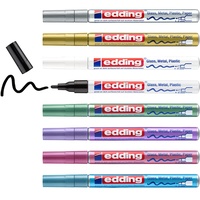 Edding Glanzlackmarker (metallic) 8 Stifte