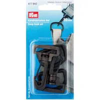 Prym 417940 Karabinerhaken Set KST 30 mm schwarz