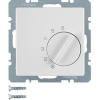 Berker 20266089 Temperaturregler mit Wechsler und Zentralstück Q.1/Q.3 polarweiß