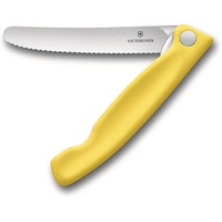 Victorinox Swiss Classic Gemüsemesser mit Wellenschliff faltbar gelb