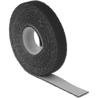 DeLock Klettband auf Rolle, 3m x 13mm, schwarz (18710)