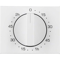 Berker Zentralstück mit Regulierknopf für mechanische Zeitschaltuhr K.1, polarweiß