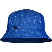 Buff Bucket Patterned Kids Hat blau)