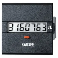 BAUSER 3801/008.3.1.0.1.2-003 Digitaler Betriebsstunden- Zeitzähler Typ 3801