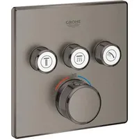 Grohe Grohtherm SmartControl Thermostat mit 3 Ventilen hard graphite