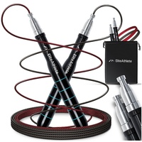 EliteAthlete Springseil Erwachsene - Speed Rope mit Ersatzseil -